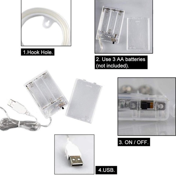 Light Up Letters Neon Signs, Pink A-Z - Picture 4 of 8